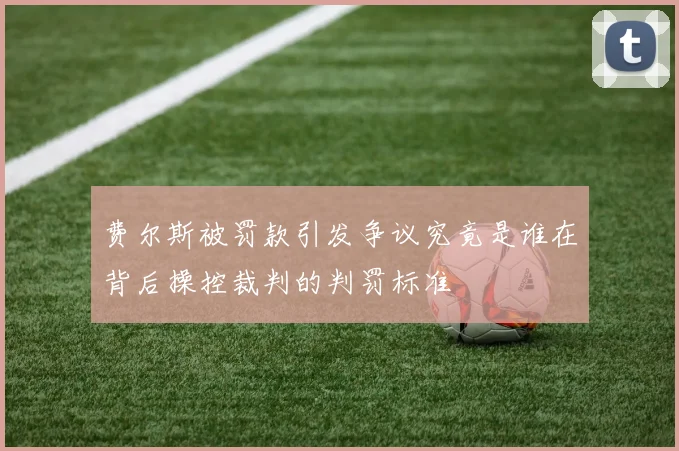 费尔斯被罚款引发争议究竟是谁在背后操控裁判的判罚标准